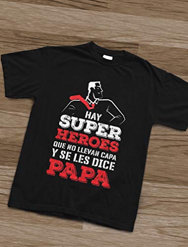 Green Turtle Camiseta para Hombre - Regalos para Hombre, Regalos para Padres Originales, Regalo Padre Divertido - Mi Papá es mi Súper Héroe - Medium Negro