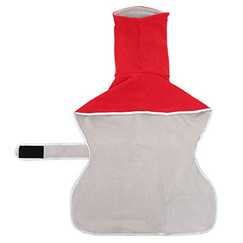Greyhound - Jersey de forro polar para perro con forro polar cálido, ropa para perros al aire libre con bandas ajustables para perros medianos y grandes, color rojo