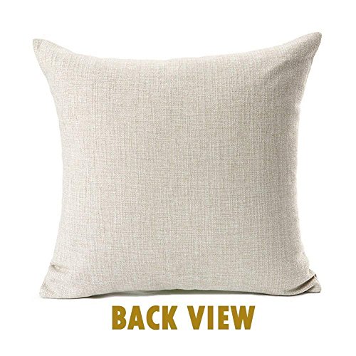 Gspirit 4 Pack Oceano Vela Ancla Navegación Brújula Salvavidas Algodón Lino Throw Pillow Case Funda de Almohada para Cojín 45x45 cm