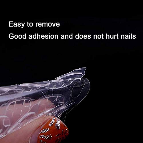 Gsyamh Pegamento De Doble Cara Uñas Falsas Transparente Doble Cara Para Uñas Postizas Accesorios De Arte De Uñas Transparente Adhesiva Adecuada Para El Hogar o La Tienda De Uñas（10 Piezas）