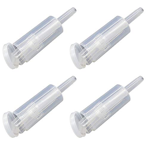 Guanici Fermentación Airlock Esclusa de aire de fermentación Cerveza Artesanal Airlock Bubbler para preservar el hogar, elaborar cerveza, hacer vino, fermentar chucrut, kimchi 4 Piezas (transparente)