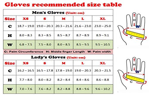 Guantes de Ciclismo Unisex Hombres Mujeres MTB Bicicleta de Carretera Guantes de Bicicleta Pantalla táctil Dedos completos Guantes Deportivos Guantes y Mitones XL - C Verde, XL