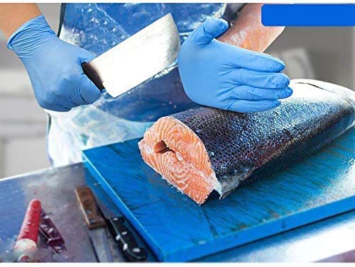 Guantes De Nitrilo, 100 De La Caja Por, Sin Polvo, Sin Látex, Ácido Úrico, Guantes Desechables De Grado Médico Calidad Hospital, Guantes De Doble Cámara No Estériles, El Uso Comercial,S