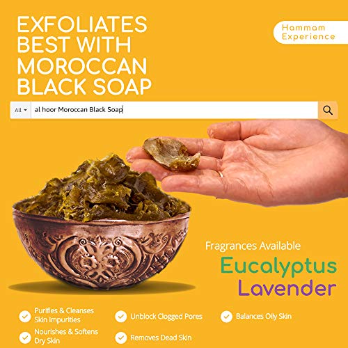 Guantes exfoliantes corporales de Kessa marroquí, calidad premium