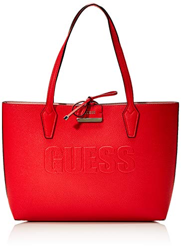 Guess - Bobbi, Bolsos totes Mujer, Multicolor (Red/Pink), 12.5x27x42.5 cm (W x H L)