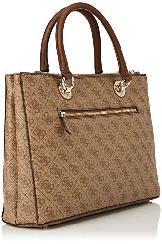 Guess Cathleen Status Carryall, Bags Satchel Mujer Brown, 37 x 12 x 25 cm