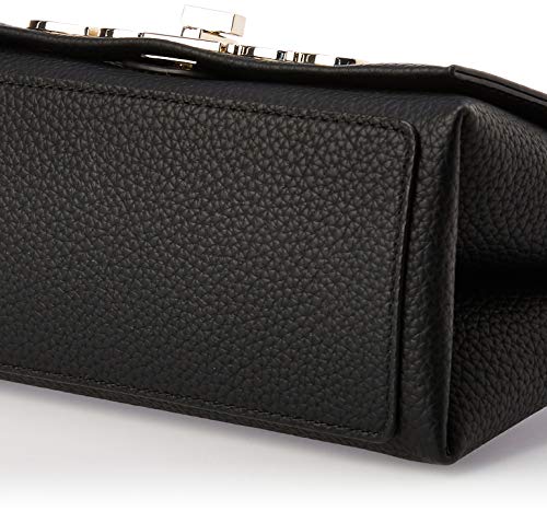 Guess Uptown Chic Mini Xbody Flap, Bolsa de mensajero para Mujer, Negro (Black), 9x13x21 Centimeters (W x H x L)