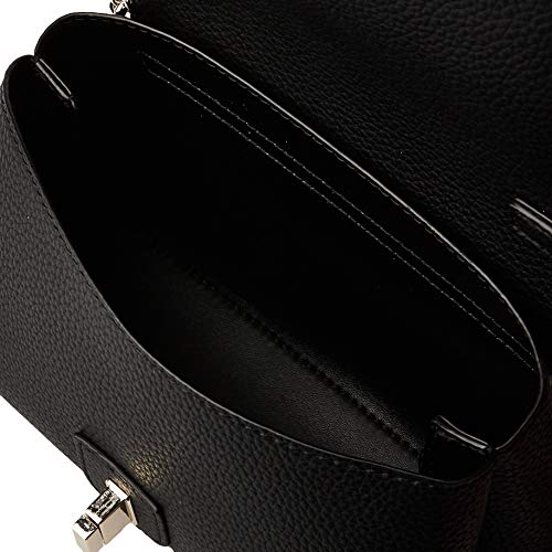 Guess Uptown Chic Mini Xbody Flap, Bolsa de mensajero para Mujer, Negro (Black), 9x13x21 Centimeters (W x H x L)