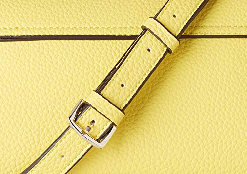 Guess Uptown Chic Mini Xbody Flap, bolso bandolera para Mujer, Amarillo (Yellow), 9x13x21 Centimeters (W x H x L)