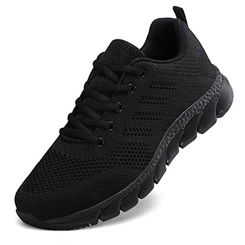 Guqi Zapatillas Deportivas de Mujer Running Zapatos para Correr Gimnasio Calzado（All Black.39EU