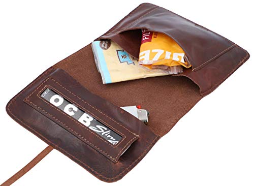 Gusti Cuero Studio WREN Bolso de Cuero Bolsa para el Tabaco de Liar Piel de Vaca Vintage Retro 2T10-22-6