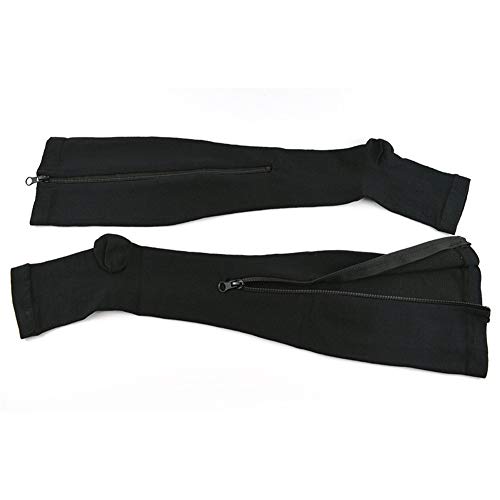 GXSox Zipper varicosas Calcetines de compresión Soporta Brace Legging Adelgaza Stocking Prevent varicosas Venas de Las piernas Shapper Calcetines S/M/L/XL/XXL (Color : Skin, Size : L XL)