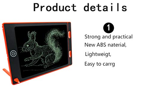 Haehne 12" LCD Writing Tablet, Tableta Gráfica, Tablets de Escritura LCD, Portátil Tableta de Dibujo Adecuada para el Hogar, Escuela, Oficina, Pintura, Mini Pizarra para Niños Que aprenden, Rojo