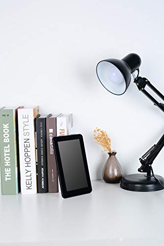 Haehne 7" Tablet PC - Google Android 5.1 Quad Core, 1G RAM 8GB ROM, Cámaras Duales 2.0MP + 0.3MP, 2800mAh, 1024 x 600 Pantalla, WiFi, Bluetooth, Negro