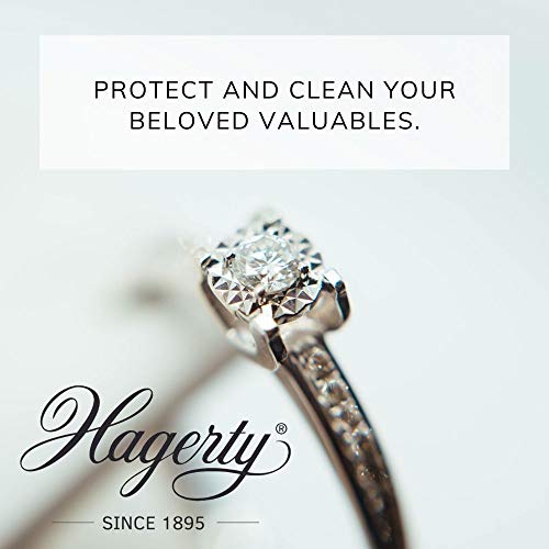 Hagerty Jewel - Baño de inmersión para piedras preciosas oro platino 170 ml - Limpiador eficaz de joyas diamantes zafiros rubíes - Baño de limpieza de joyas para un brillo renovado con cesta y cepillo