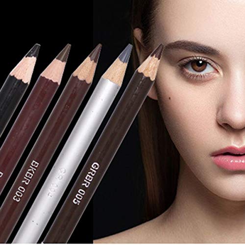 HaiQianXin 1 Unids Doble Cabeza de Lápiz de Cejas con Peine Cepillo Impermeable a Prueba de Manchas Lápiz de Cejas Cepillo Herramienta de Maquillaje Cosmético (Color : 3# Tawny)