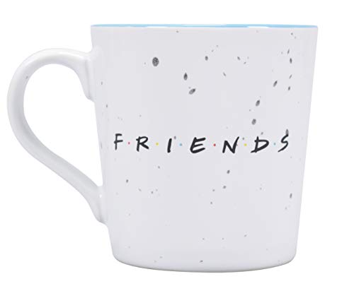 Half Moon Bay - Taza de Desayuno Friends, Color Gris, 325 ml - 9,5 cm x 12,5 cm x 9 cm