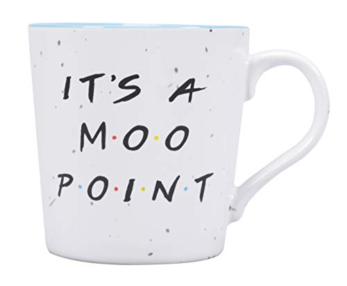 Half Moon Bay - Taza de Desayuno Friends, Color Gris, 325 ml - 9,5 cm x 12,5 cm x 9 cm