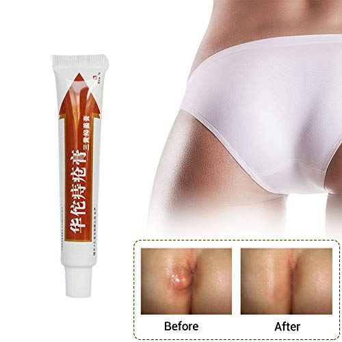 Halsey99 Planta 25g Hemorroides Pomada Natural a Base de Plantas Potente Tratamiento de Las hemorroides Crema para Las hemorroides externas e internas