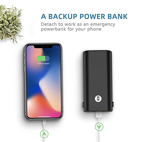 HandFan Ventilador Personal portátil con Pilas de 5200mAh Banco de alimentación Ventilador de Mano 3 Velocidades/Tiempo de Trabajo 5-20H para el hogar al Aire Libre el Recorrido Que acampa