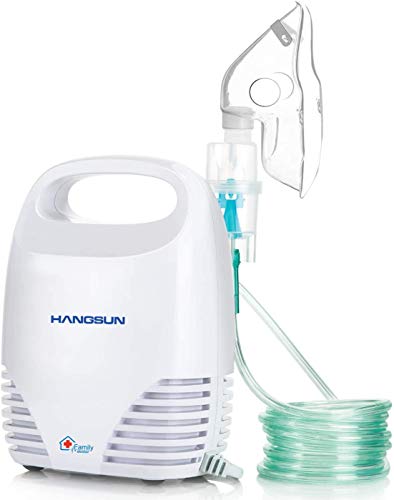 Hangsun Inhalador Nebulizador Electrico CN560 Nebulizador Bebe Adulto Para Inhalación De Medicamentos Líquidos (Blanco)