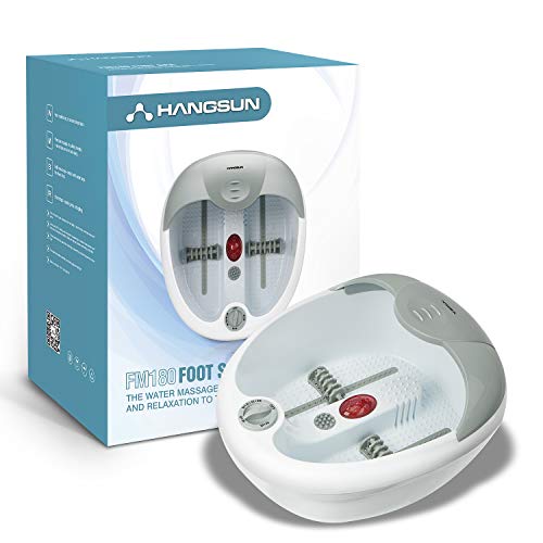 Hangsun - Masajeador de pies y spa FM180 con calentador de infrarrojos, terapia de campo magnético para el cuidado de los pies