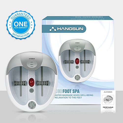 Hangsun - Masajeador de pies y spa FM180 con calentador de infrarrojos, terapia de campo magnético para el cuidado de los pies