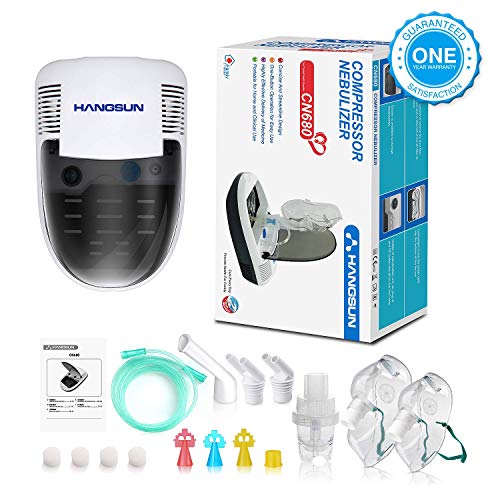 Hangsun Nebulizador Compresor Electrico Inhalador CN680 Inhalación para Bebe Adulto con Kit para Utilizar hogar