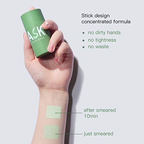 Hankyky 40g Mascarilla de arcilla Matcha de té verde Limpieza profunda Cuidado de la piel Mascarilla de barro Tratamiento de acné de espinillas Control de aceite Mascarilla de equilibrio Cuidado
