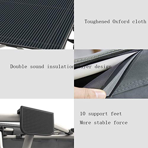 haozai Cómoda Cama Plegable De Invitados con Colchón De Espuma 178x67x36cm De Altura + Almohada Viscoelastica, Estable Armadura De Metal Tablillas De Cama Individual Y Colchón Ortopédico