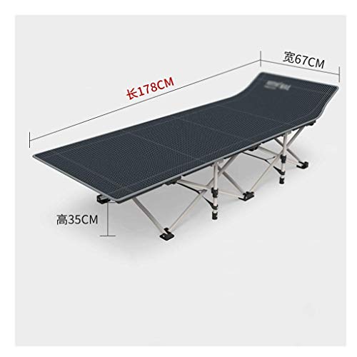 haozai Cómoda Cama Plegable De Invitados con Colchón De Espuma 178x67x36cm De Altura + Almohada Viscoelastica, Estable Armadura De Metal Tablillas De Cama Individual Y Colchón Ortopédico