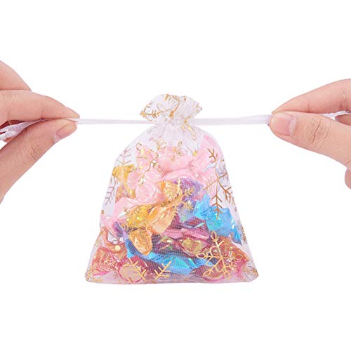 Haplws Bolsas de Organza Bolsas de joyería Bolsas de Regalo de Boda Bolsas de Chocolate Dulces para Bolsas de Boda Bolsas y Fiesta de cumpleaños 100 Piezas