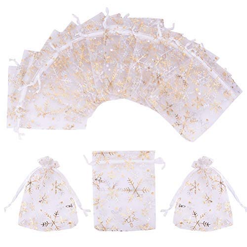 Haplws Bolsas de Organza Bolsas de joyería Bolsas de Regalo de Boda Bolsas de Chocolate Dulces para Bolsas de Boda Bolsas y Fiesta de cumpleaños 100 Piezas