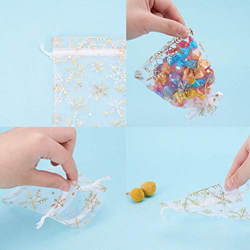 Haplws Bolsas de Organza Bolsas de joyería Bolsas de Regalo de Boda Bolsas de Chocolate Dulces para Bolsas de Boda Bolsas y Fiesta de cumpleaños 100 Piezas