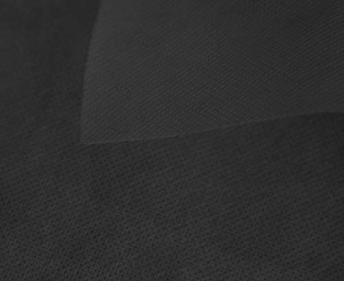 HAPPERS 5 metros de Tejido no tejido, Tejido sin tejer, TST, TNT Negro por metros