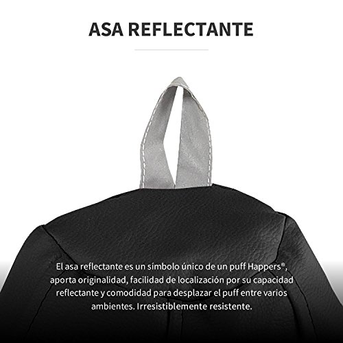 HAPPERS Puff Butaca Polipiel Indoor Blanco Infantil