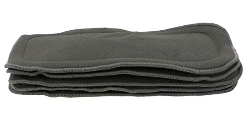 Happy Cherry Pack de 12 Insertos de de 4 Capas Absorbente Antibacterial Desodorante de Carbón de Bambú Reutilizables para Bebés Pañales de Tela