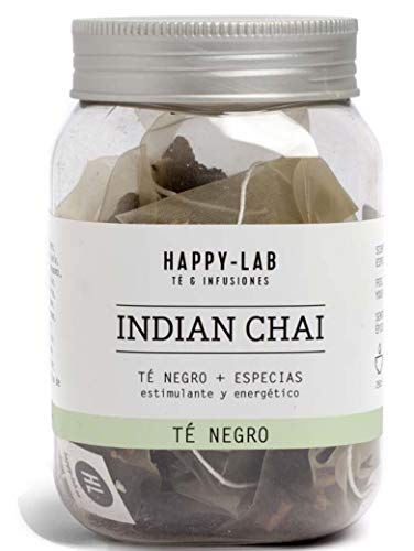 Happy-Lab Indian Chai Té Infusión - 14 pirámides
