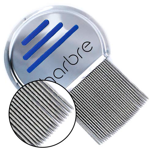 Harbre Paquete de 3 Peines Profesionales para Eliminar Piojos de Acero Inoxidable de Alta Calidad Reutilizables