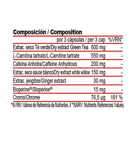 Harcore Fat-Burner | Quemador de Grasa| Adelgazar sin deporte| Para Mujeres y Hombres | Pérdida de Peso |90 Cápsulas| Para Dieta Keto|100% Natural|Vegano|Sin Gluten|Hecho en UE