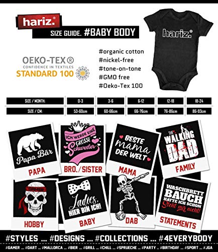 Hariz Baby Body manga corta Papaya Lachend Frutas Multicolor Plus tarjetas de regalo algodón de azúcar rosa 6-12 meses