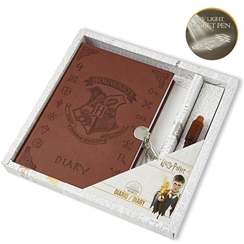 HARRY POTTER Diario Secreto Diario Secreto De Hogwarts con Candado y Llaves | Papelería Bonita para Niñas con Pluma Tinta Invisible | Regalos para Niñas o Niños