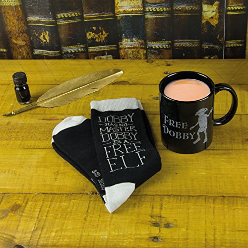 Harry Potter Dobby taza y calcetines Set, cerámica, multicolor, 12 x 8 x 10 cm