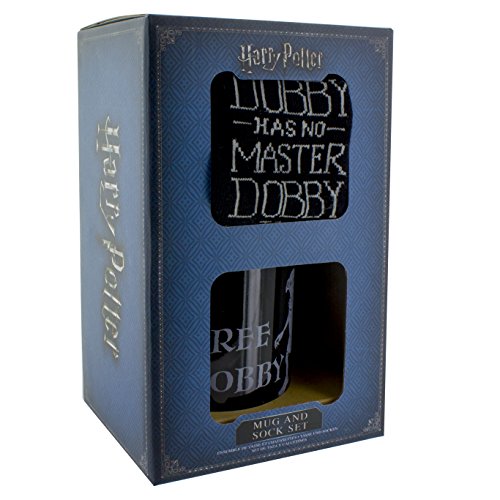 Harry Potter Dobby taza y calcetines Set, cerámica, multicolor, 12 x 8 x 10 cm