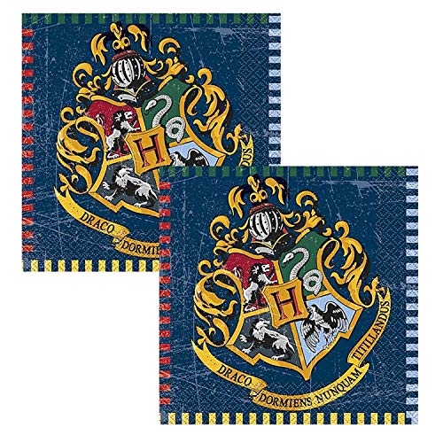 Harry Potter Party Pack Kids Birthday Vajilla Kit para 16 platos, tazas, servilletas, cubierta de mesa y globos gratis