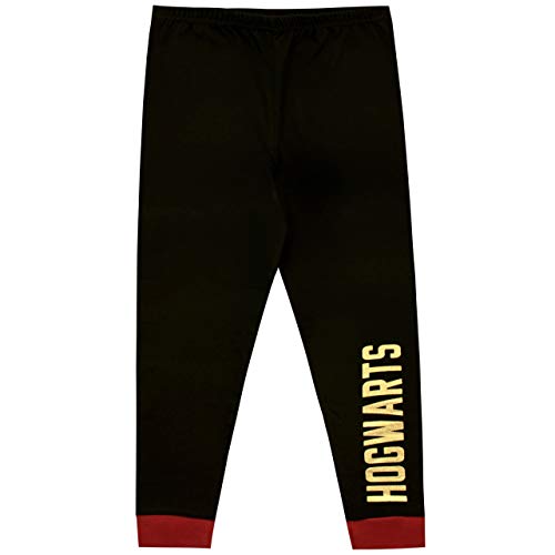 HARRY POTTER Pijamas de Manga Larga para niños Hogwarts Negro 12-13 Años