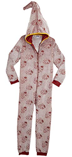 HARRY POTTER Pijamas de Una Pieza Que Brillan En La Oscuridad,Mono Infantil Entero Extra Suave con Capucha de Mago, Disfraz Ropa Invierno Niño,Regalos Originales Niña Niño (9/10 años)