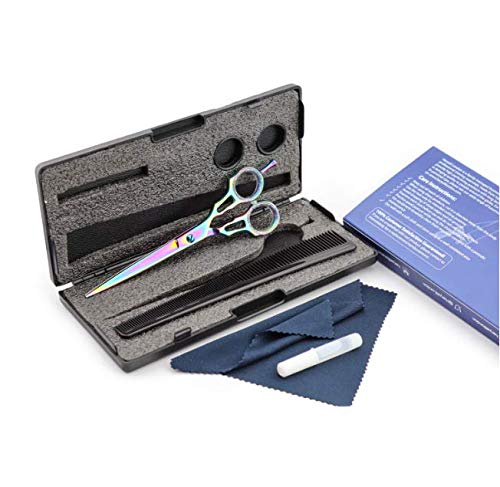 Haryali London - Tijeras de peluquería (15,24 cm), color negro