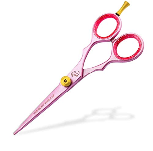 Haryali London - Tijeras de peluquería profesional (5,5 pulgadas), color rosa