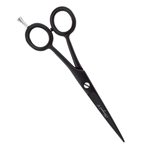 Haryali London - Tijeras de peluquería profesional de 6 pulgadas, color negro